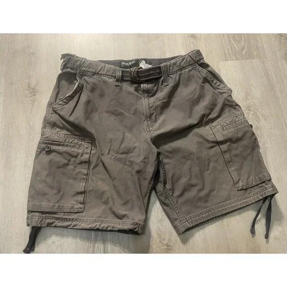 COUNTER CULTURE Vintage Utility Cargo Shorts 36 skater raver hip hop 90s 00s y2k - Picture 1 of 15